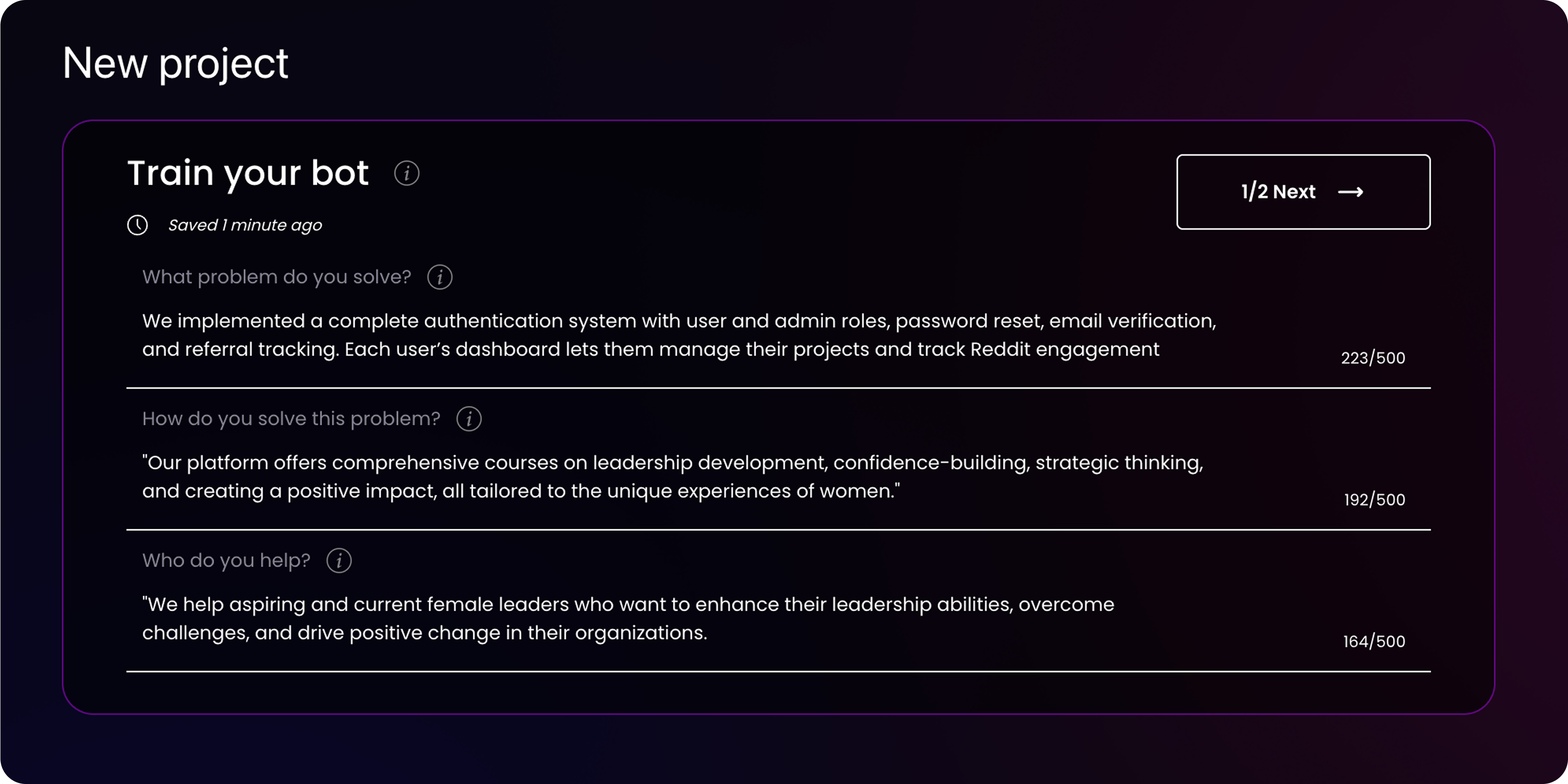 Subtle Reply Dashboard