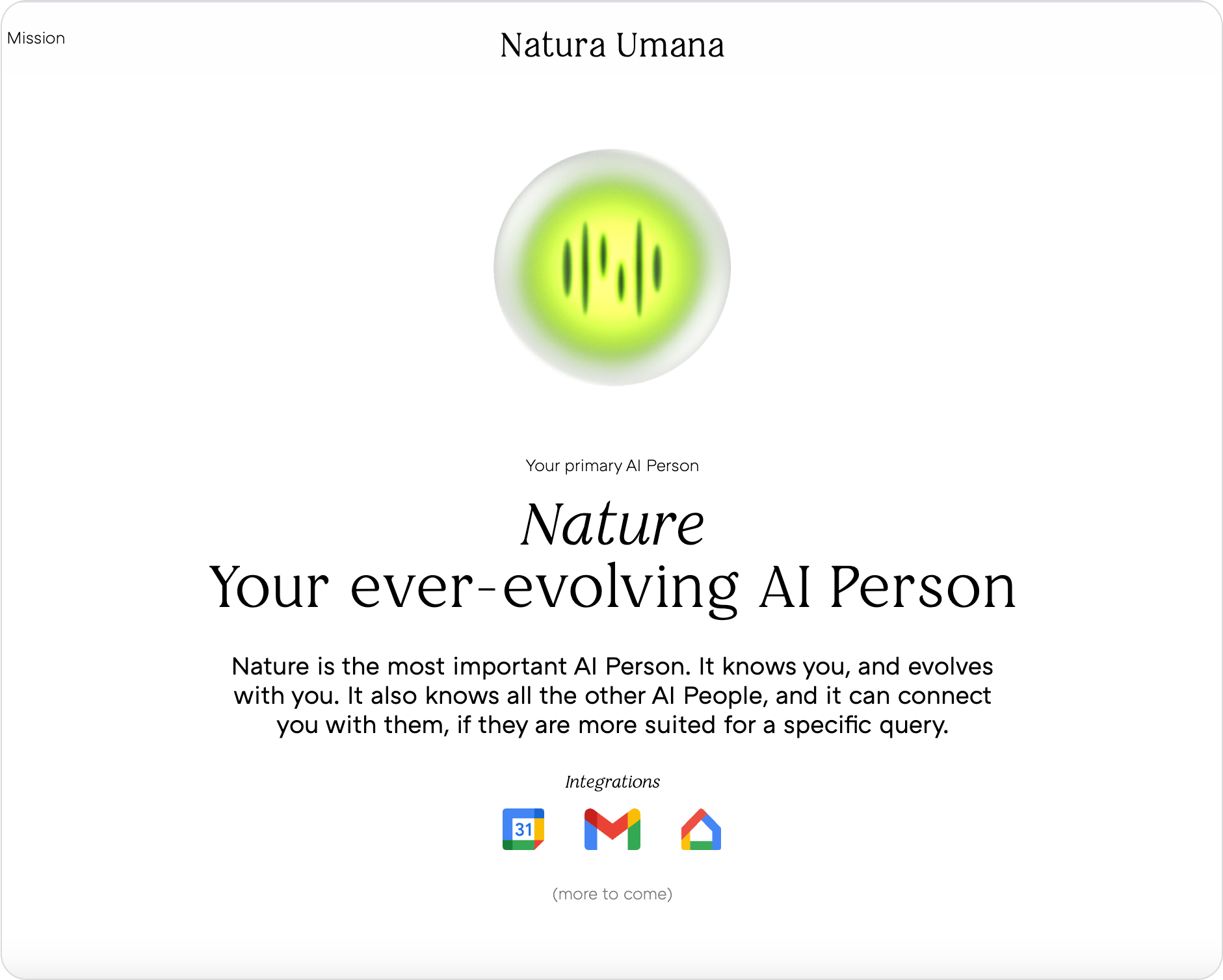 Natura Umana Impact 1